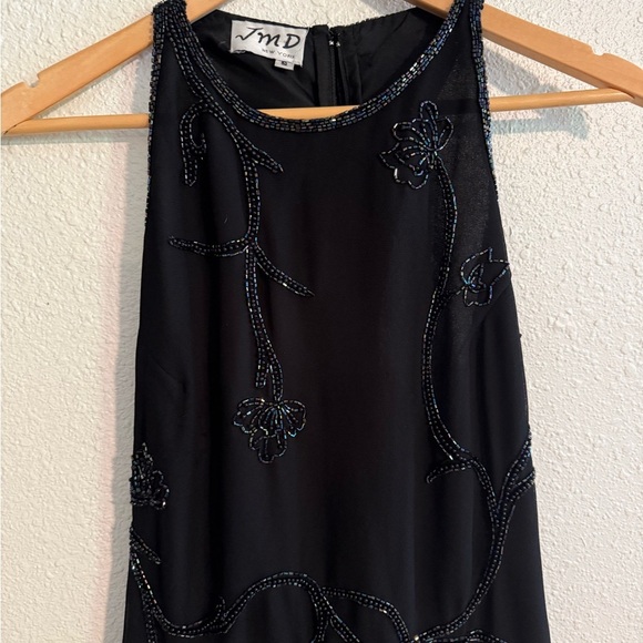 JMD 90s Vintage Beaded High Neck Midi Dress - Picture 4 of 11